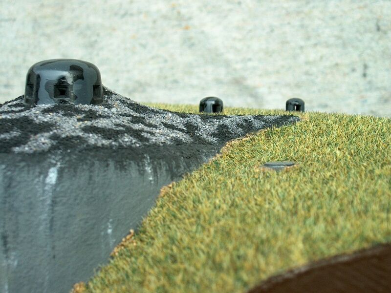 Pancéřové prvky na střeše kasematy