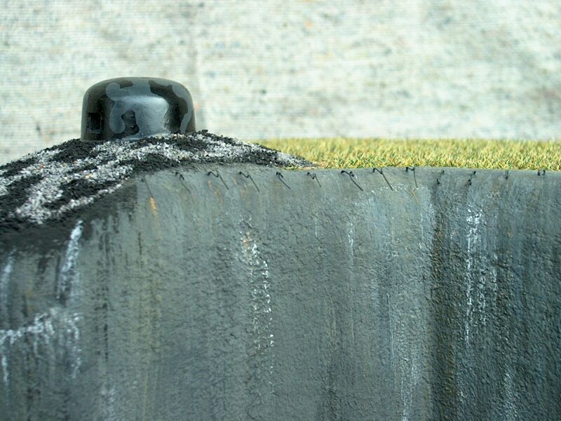 Detail povrchové úpravy